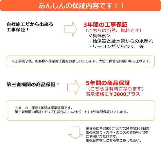 あんしんの保証内容です！！